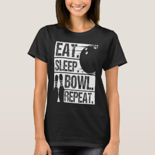 Bowling Ball Pin Bowler Strike Bowling Fanatic Bow T-Shirt