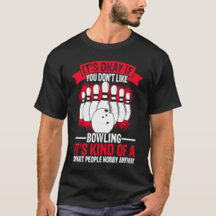 Bowling Ball Pin Bowler Strike Bowling Fanatic Bow T-Shirt