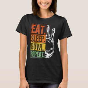 Bowling Ball Pin Bowler Strike Bowling Team Bowlin T-Shirt