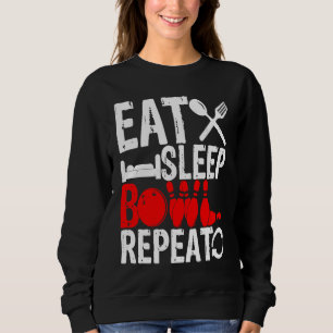 Bowling Ball Pin Bowler Strike Team Bowling Alley  Sweatshirt