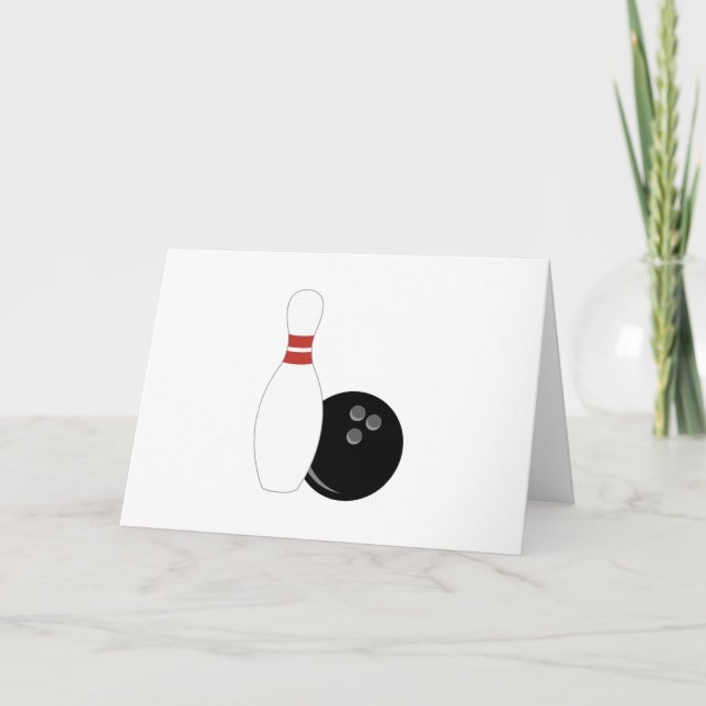 Bowling Ball & Pin Card (Front)