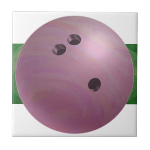 Bowling Ball Pink Ceramic Tile