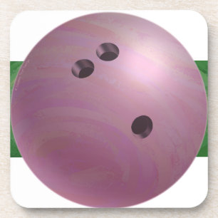 Bowling Ball Pink Coaster