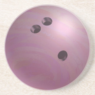 Bowling Ball Pink Coaster