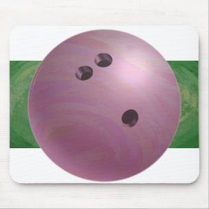 Bowling Ball Pink Mouse Pad