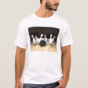 Bowling Ball & Pins: 3D Model: T-Shirt