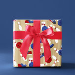 Bowling Ball, Pins and Shoes Patterned Wrapping Paper<br><div class="desc">Whether it's a new bowling ball, a bowling shirt, or just a special gift for your favourite bowler, put the perfect finishing touch on your gift with this fun patterned wrapping paper. Realistic style illustrations of bowling balls, bowling pins and bowling shoes in red, white and blue are set against...</div>