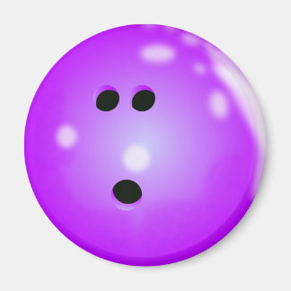 Bowling Ball (Purple) Magnet