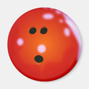 Bowling Ball (Red) Magnet