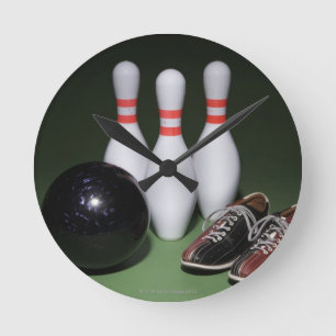 Bowling Ball Round Clock