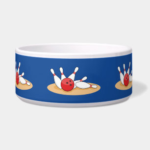 Bowling Ball Striking Skittles Pattern