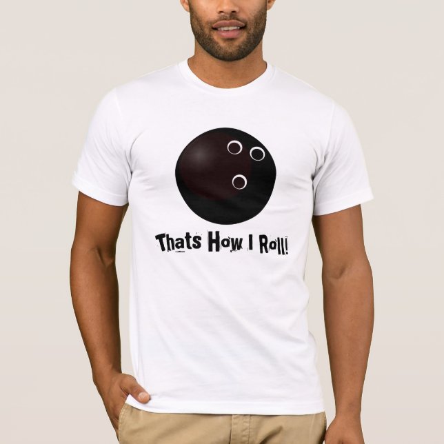 bowling ball t-shirt (Front)