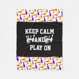 Bowling Ball Team Player Exercise Fitness Train Fleece Blanket
