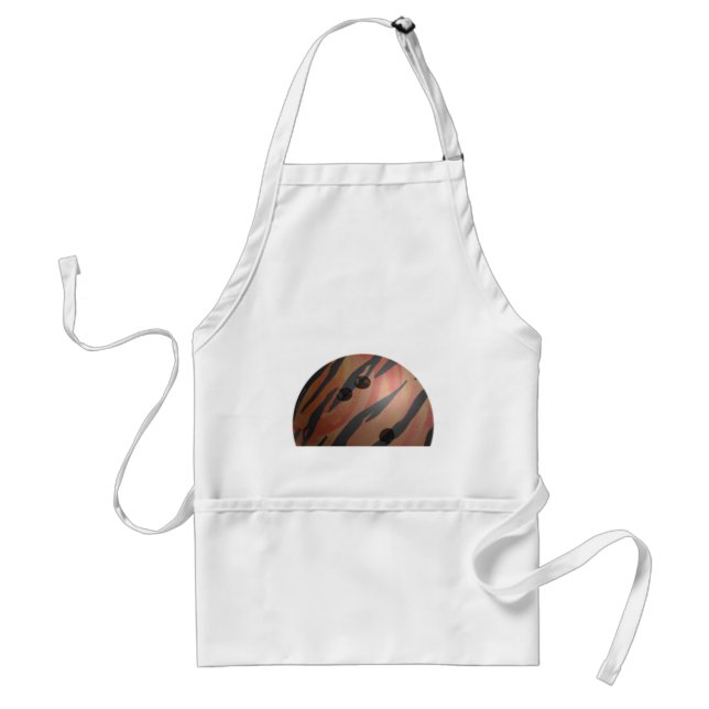 Bowling Ball Tiger Orange Standard Apron (Front)