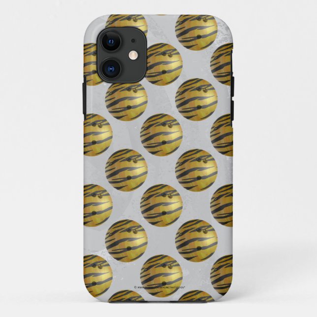 Bowling Ball Tiger Yellow Case-Mate iPhone Case (Back)