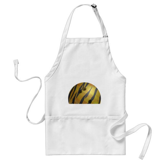 Bowling Ball Tiger Yellow Standard Apron (Front)