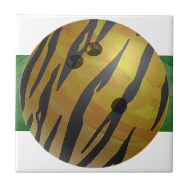 Bowling Ball Tiger Yellow Tile (Front)