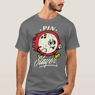 Bowling Ball Vintage Retro Bowler Team Style Bowli T-Shirt