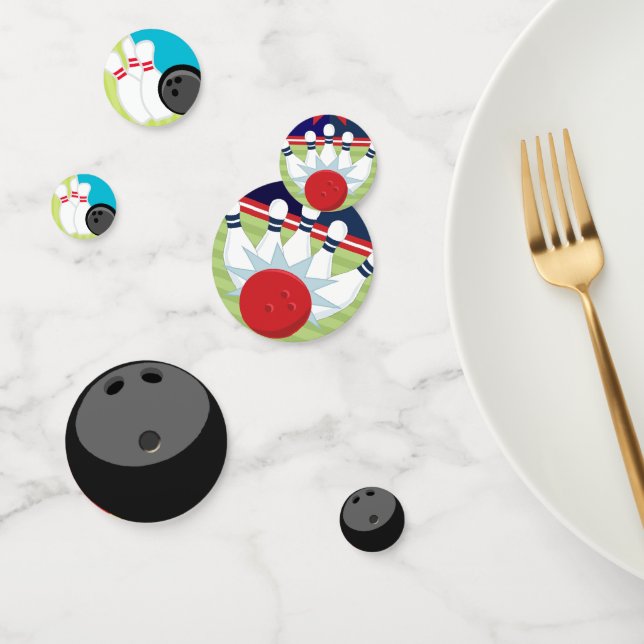 Bowling Balls and Bowling Pins Confetti (Group)