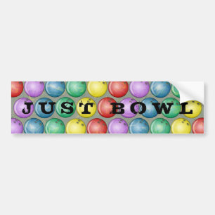 BOWLING BALLS BUMPER STICKER