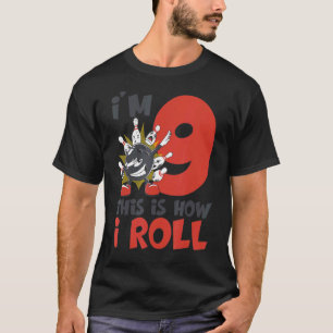 Bowling Birthday 9 Years Old Bowler 9th Birthday K T-Shirt