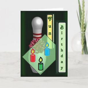 Bowling birthday cards