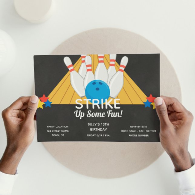 Bowling Birthday Invitation (Creator Uploaded)