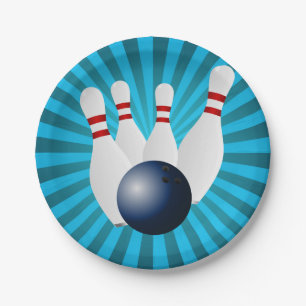 Bowling Birthday Party Paper Plate