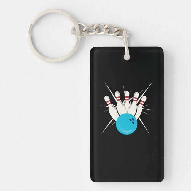 Bowling Bliss Key Ring (Front)