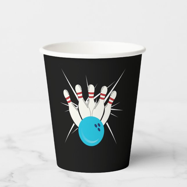 Bowling Bliss Paper Cups (Front)
