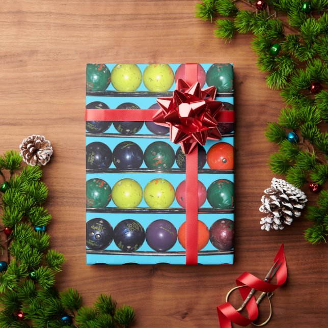 Bowling Blitz  Wrapping Paper (Holiday Gift)
