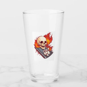 Bowling Bones � Funny Sports Skull Glass