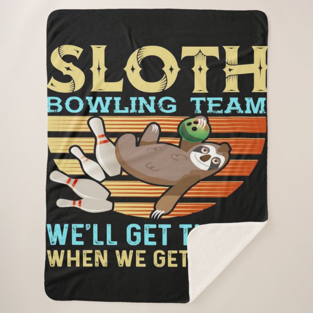 Bowling Bowler Strike Bowl Blanket (Front)