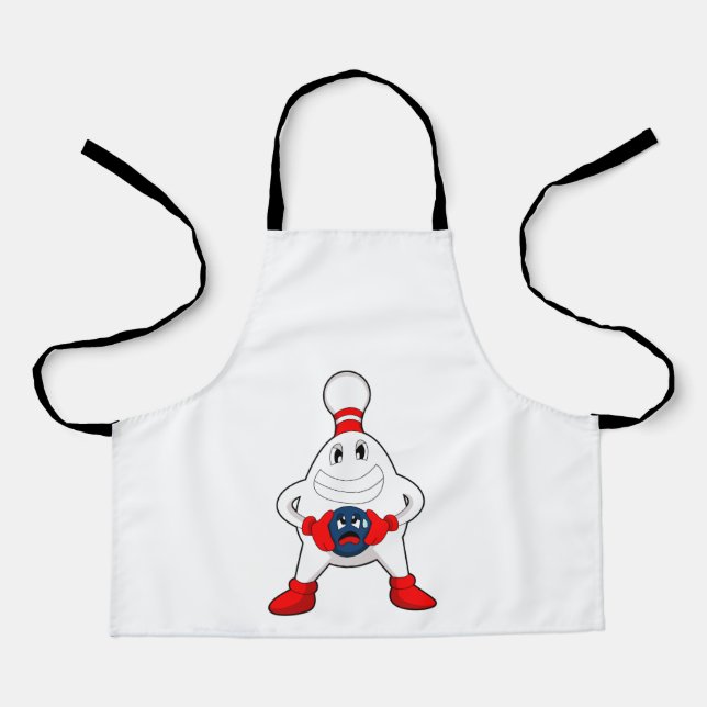 Bowling Bowling pin Bowling ball Apron (Front)