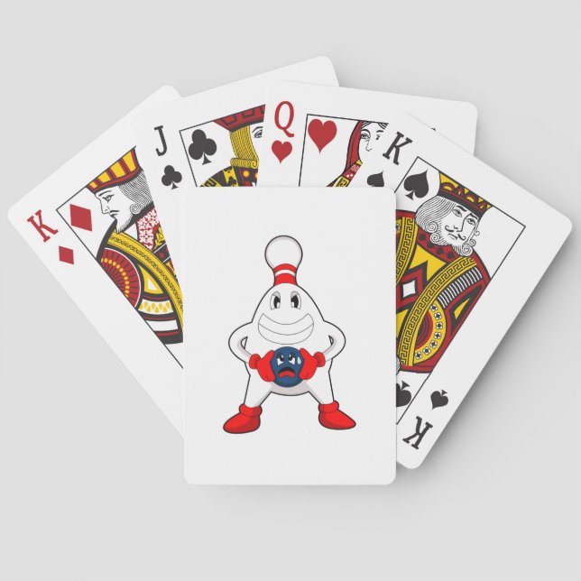 Bowling Bowling pin Bowling ball Playing Cards (Back)