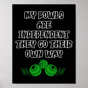 Bowling Bowls Poster