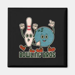Bowling Bros Team League Alley Byll Bowler - Bowli Magnet