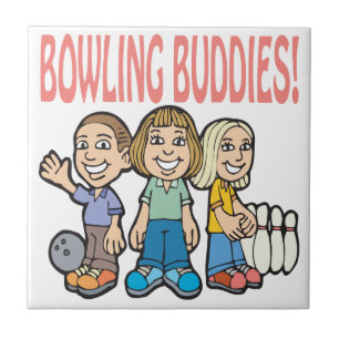 Bowling Buddies Ceramic Tile