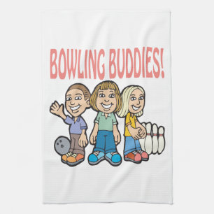 Bowling Buddies Tea Towel