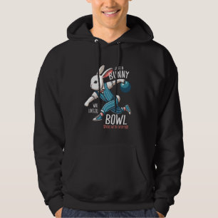 Bowling Bunny Rabbit Bowler Hoodie