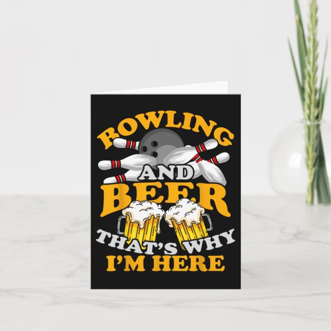 Bowling Byll Bowler Bowl Team Strike  Card (Front)