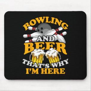 Bowling Byll Bowler Bowl Team Strike Mouse Pad