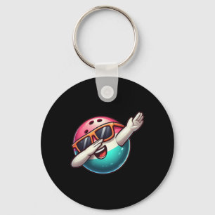 Bowling Byll Dabbing Sungles Bowler Player Kids Bo Key Ring
