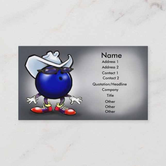 Bowling Card (Front)