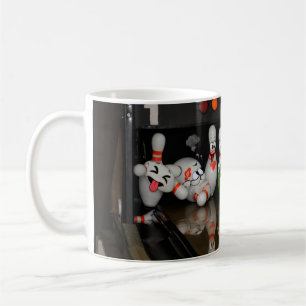 Bowling caricature coffee mug