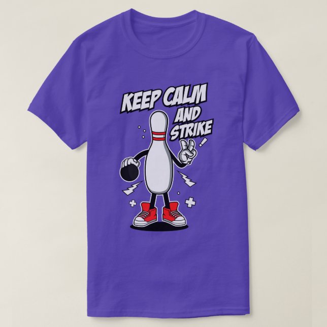 BOWLING CARTOON T-Shirt (Design Front)