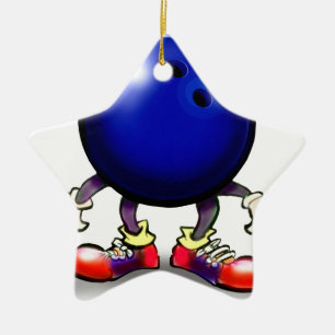 Bowling Ceramic Tree Decoration