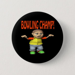 Bowling Champ 6 Cm Round Badge