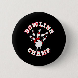 Bowling Champ Champion 6 Cm Round Badge