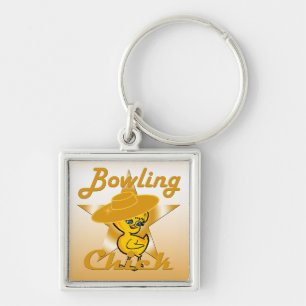 Bowling Chick #10 Key Ring